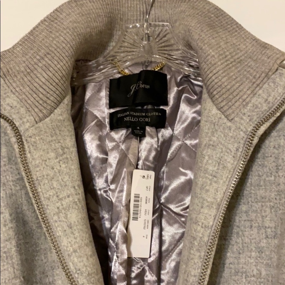 NWT J. Crew Lodge Coat Heather Dusk Size 4